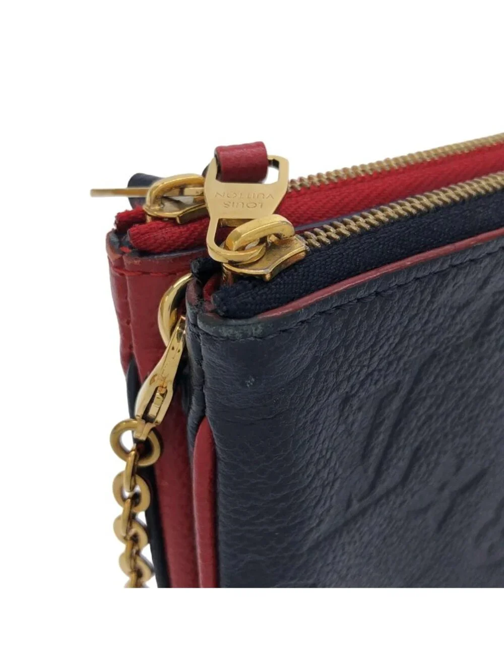 Louis Vuitton Monogram Empreinte Pochette Double Zip Shoulder